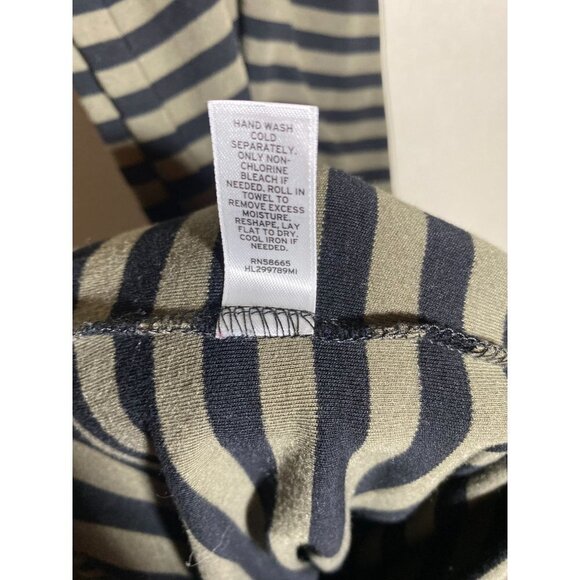 Stem Hortizontal Striped Brown and Black Maxi Tank Dress S - Picture 4 of 4